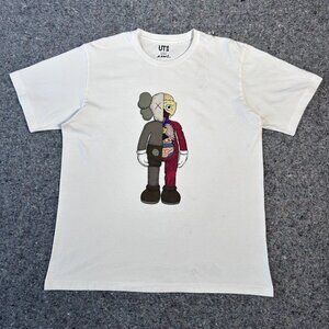 KAWS x Uniqlo UT 'Flayed Companion' White T-shirt Size Large